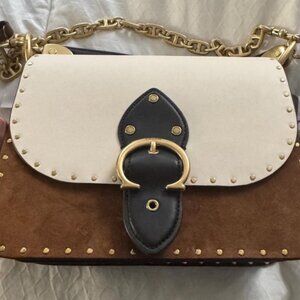 Beat Shoulder Bag in Colorblock with Rivets shoulder bag. Brand New with tag.